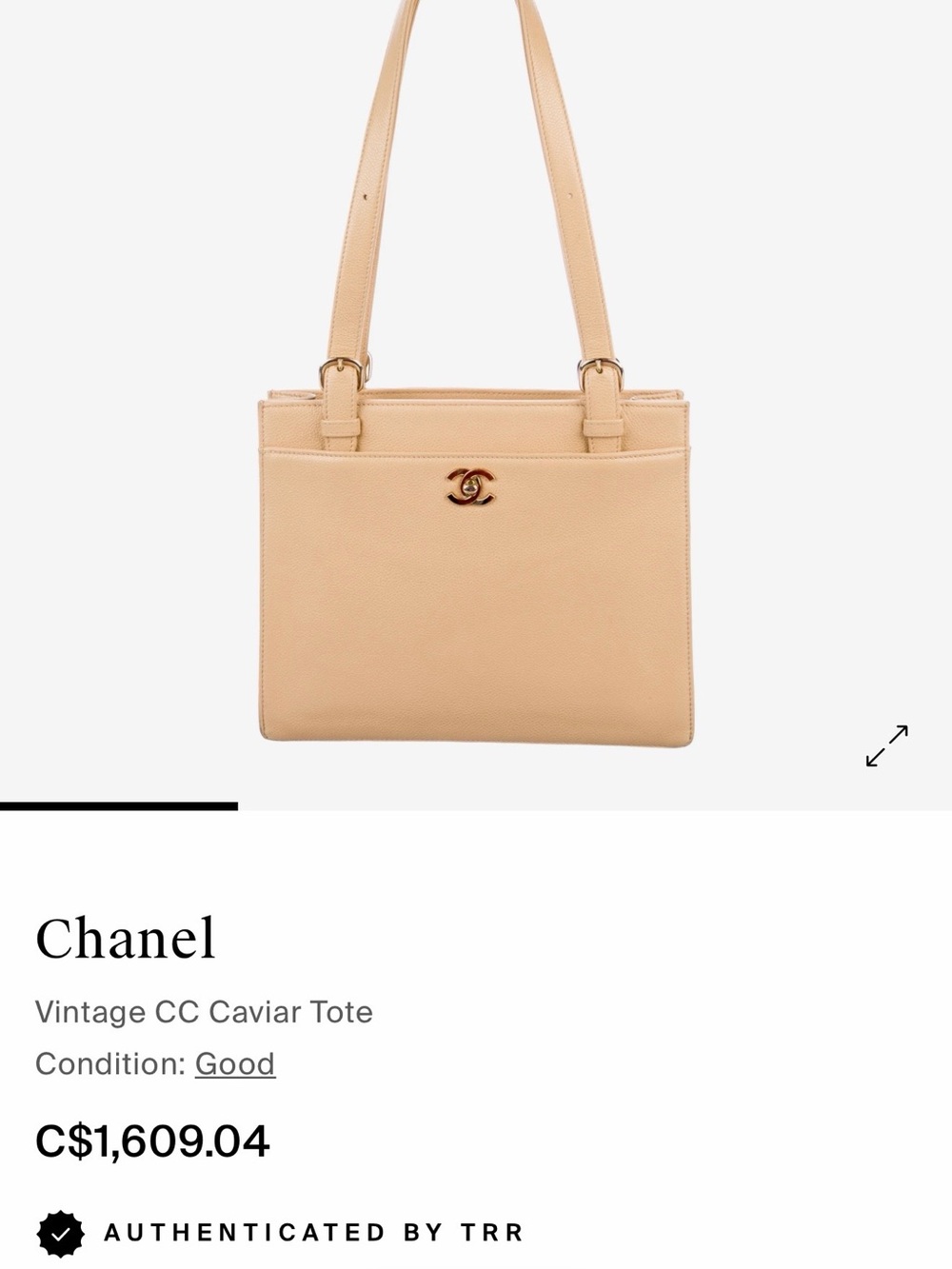 Chanel Tote Bag (beige) - Picture 17 of 17